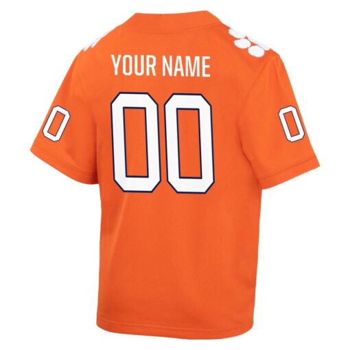 Clemson Tigers  Youth Custom Game Jersey – Orange, Limited Replica Fan Edition