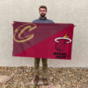 Cleveland vs Miami House Divided Flag, NBA House Divided Flag