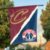 Cleveland vs Washington House Divided Flag, NBA House Divided Flag