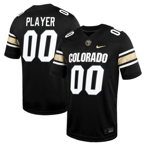 Colorado Buffaloes Nike NIL Pick-A-Player Football Game Jersey – Black, Limited Replica Fan Edition