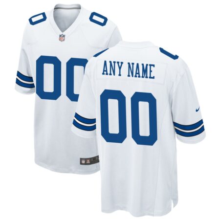 Dallas Cowboys  Custom Game Jersey – White, Limited Replica Fan Edition