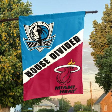 Dallas vs Miami House Divided Flag, NBA House Divided Flag Dallas vs Miami House Divided Flag, NBA House Divided Flag