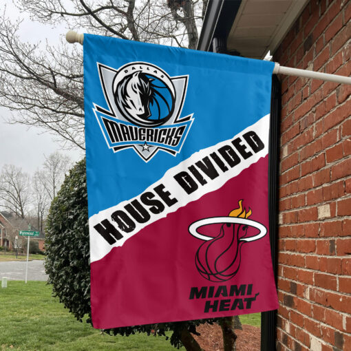 Dallas vs Miami House Divided Flag, NBA House Divided Flag Dallas vs Miami House Divided Flag, NBA House Divided Flag