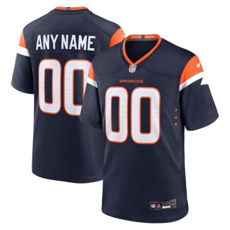 Denver Broncos  Alternate Mile High Collection Custom Game Jersey – Navy, Limited Replica Fan Edition