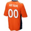 Denver Broncos Custom Game Jersey - Orange, Limited Replica Fan Edition