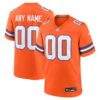 Denver Broncos Mile High Collection 1977 Throwback Custom Game Jersey - Orange, Limited Replica Fan Edition