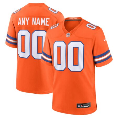 Denver Broncos  Mile High Collection 1977 Throwback Custom Game Jersey – Orange, Limited Replica Fan Edition