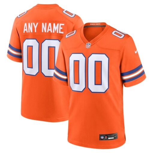 Denver Broncos  Mile High Collection 1977 Throwback Custom Game Jersey – Orange, Limited Replica Fan Edition