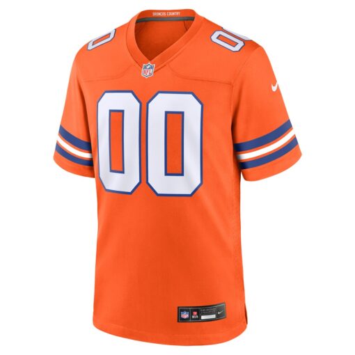 Denver Broncos  Mile High Collection 1977 Throwback Custom Game Jersey – Orange, Limited Replica Fan Edition
