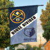 Denver vs Memphis House Divided Flag, NBA House Divided Flag