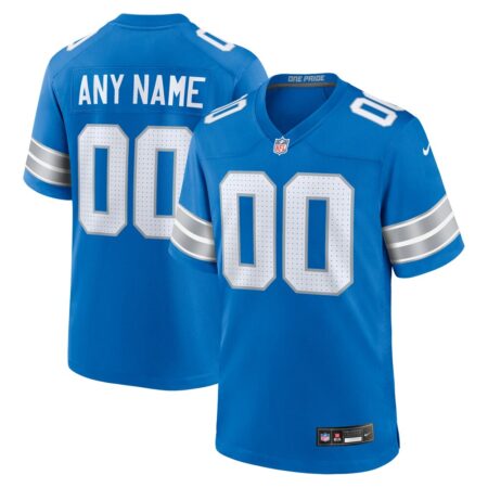 Detroit Lions  Custom Game Jersey – Blue, Limited Replica Fan Edition