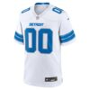 Detroit Lions Custom Game Jersey - White, Limited Replica Fan Edition
