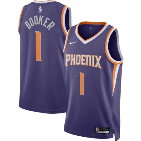 Devin Booker Phoenix Suns Unisex Swingman Jersey – Icon Edition – Purple, Limited Replica Fan Edition