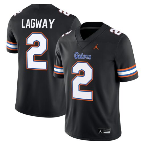 DJ Lagway Florida Gators Jordan Brand Alternate NIL Football Game Jersey – Black, Limited Replica Fan Edition