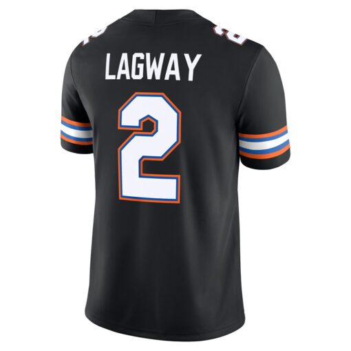 DJ Lagway Florida Gators Jordan Brand Alternate NIL Football Game Jersey – Black, Limited Replica Fan Edition