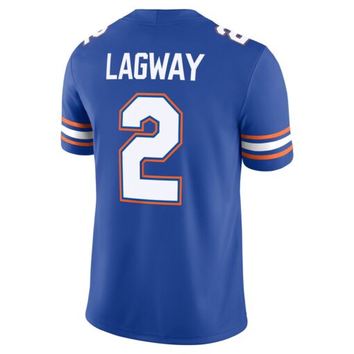 DJ Lagway Florida Gators Jordan Brand NIL Football Game Jersey – Royal, Limited Replica Fan Edition
