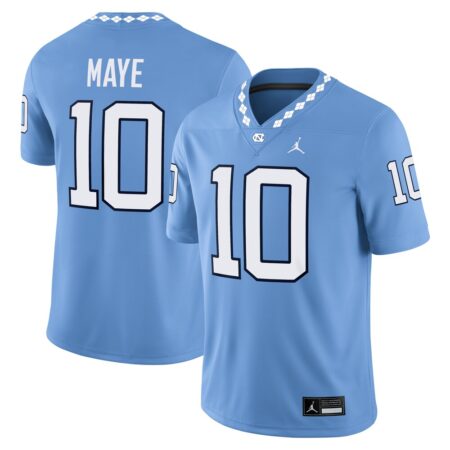 Drake Maye North Carolina Tar Heels Jordan Brand Alumni Home Game Jersey – Carolina Blue, Limited Replica Fan Edition