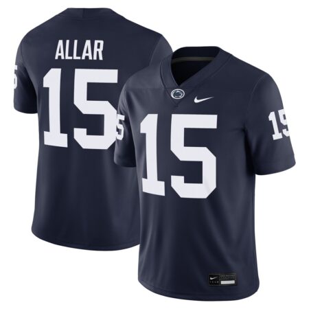 Drew Allar Penn State Nittany Lions Nike NIL Football Game Jersey – Navy, Limited Replica Fan Edition