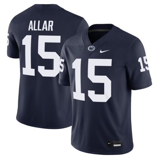 Drew Allar Penn State Nittany Lions Nike NIL Football Game Jersey – Navy, Limited Replica Fan Edition