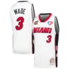 Dwyane Wade Miami Heat Mitchell & Ness Unisex Hall of Fame Class of 2023 Throwback Swingman Jersey - White, Limited Replica Fan Edition