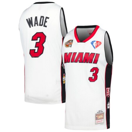 Dwyane Wade Miami Heat Mitchell & Ness Unisex Hall of Fame Class of 2023 Throwback Swingman Jersey – White, Limited Replica Fan Edition
