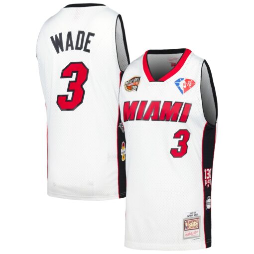 Dwyane Wade Miami Heat Mitchell & Ness Unisex Hall of Fame Class of 2023 Throwback Swingman Jersey – White, Limited Replica Fan Edition