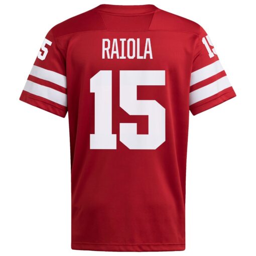 Dylan Raiola Nebraska Huskers Home NIL Football Player Jersey – Scarlet, Limited Replica Fan Edition