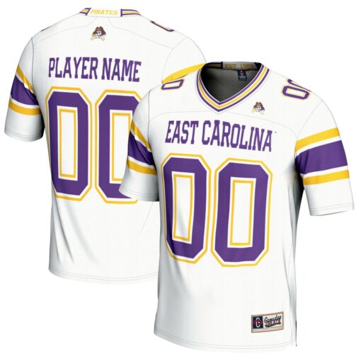 ECU Pirates GameDay Greats NIL Pick-A-Player Football Jersey – White, Limited Replica Fan Edition