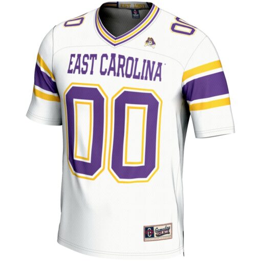 ECU Pirates GameDay Greats NIL Pick-A-Player Football Jersey – White, Limited Replica Fan Edition