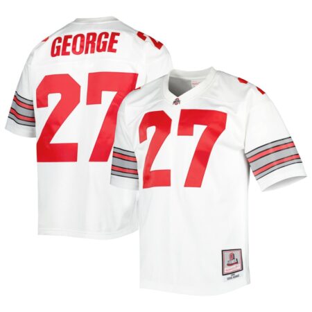 Eddie George Ohio State Buckeyes Mitchell & Ness Authentic Jersey – White, Limited Replica Fan Edition