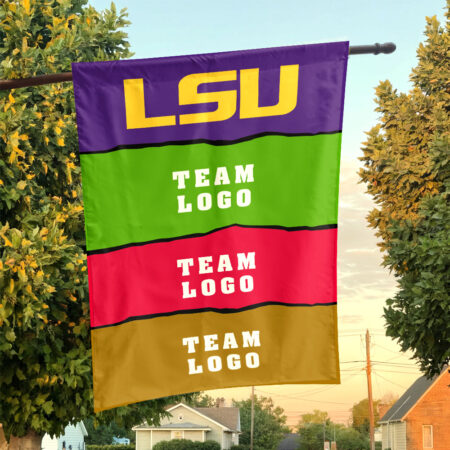 Fighting Tigers vs Custom Team House Divided Flag, Custom Rival Flag Fighting Tigers vs Custom Team House Divided Flag, Custom Rival Flag