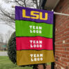Fighting Tigers vs Custom Team House Divided Flag, Custom Rival Flag