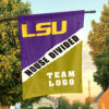 Fighting Tigers vs Custom Team House Divided Flag, Custom Rivalry Flag