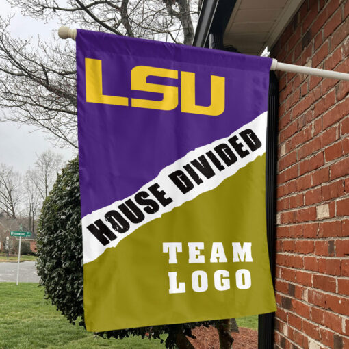 Fighting Tigers vs Custom Team House Divided Flag, Custom Rivalry Flag
