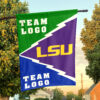 Fighting Tigers vs Custom Team House Divided Flag, Custom Spirit Flag