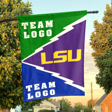 Fighting Tigers vs Custom Team House Divided Flag, Custom Spirit Flag Fighting Tigers vs Custom Team House Divided Flag, Custom Spirit Flag