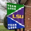 Fighting Tigers vs Custom Team House Divided Flag, Custom Spirit Flag