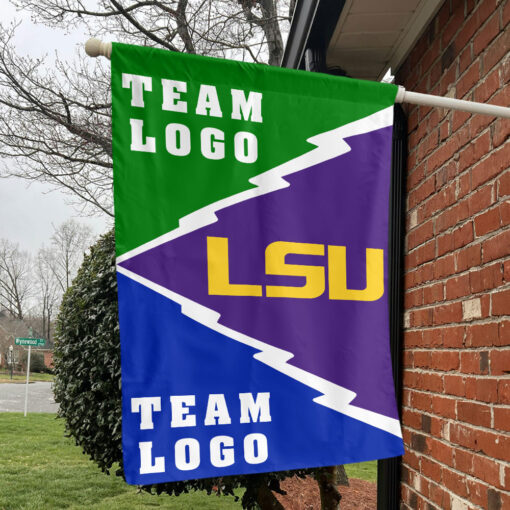 Fighting Tigers vs Custom Team House Divided Flag, Custom Spirit Flag