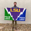 Fighting Tigers vs Custom Team House Divided Flag, Custom Spirit Flag