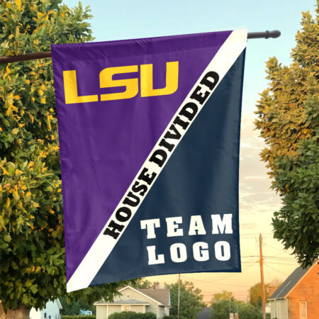 Fighting Tigers vs Custom Team House Divided Flag, Custom Split Flag Fighting Tigers vs Custom Team House Divided Flag, Custom Split Flag