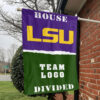 Fighting Tigers vs Custom Team House Divided Flag, NCAA College Flag