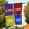 Fighting Tigers vs Custom Team House Divided Flag, NCAA College Rivalry Flag