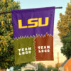 Fighting Tigers vs Custom Team House Divided Flag, Personalized Game Day Flag