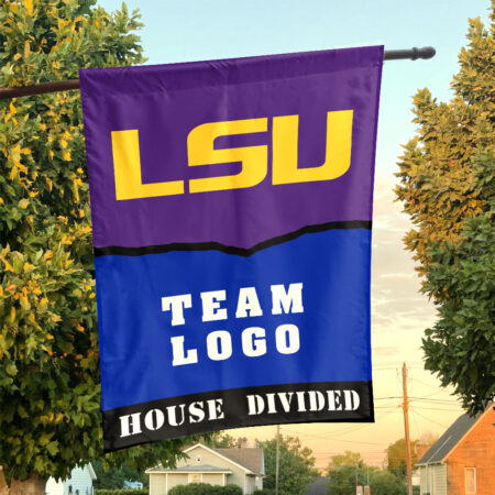 Fighting Tigers vs Custom Team House Divided Flag, Personalized House Flag
