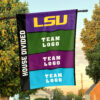 Fighting Tigers vs Custom Team House Divided Flag, Personalized Rival Flag