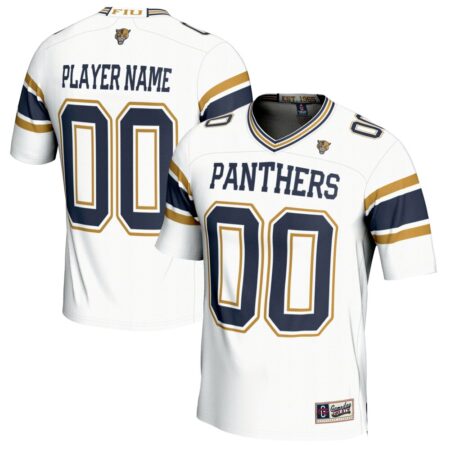FIU Panthers GameDay Greats Unisex NIL Pick-A-Player Lightweight Football Fashion Jersey – White, Limited Replica Fan Edition