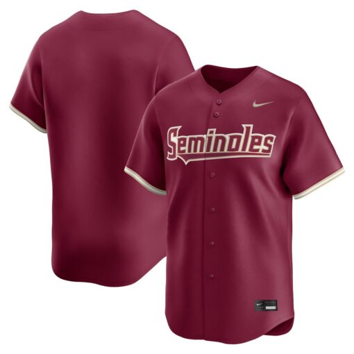 Florida State Seminoles Nike College Limited Baseball Jersey – Garnet, Limited Replica Fan Edition