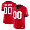 Georgia Bulldogs Custom Football Game Jersey - Red, Limited Replica Fan Edition