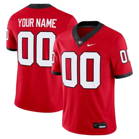 Georgia Bulldogs  Custom Football Game Jersey – Red, Limited Replica Fan Edition