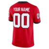 Georgia Bulldogs Custom Football Game Jersey - Red, Limited Replica Fan Edition